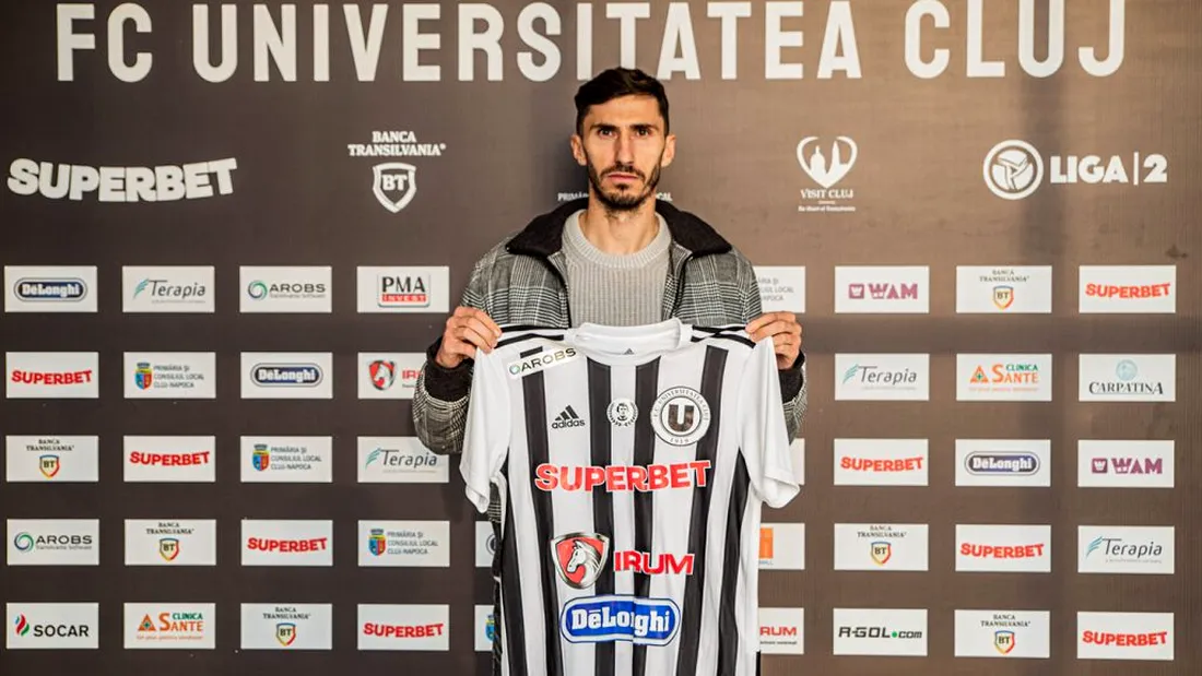 ”U” Cluj plusează la capitolul achiziții din Liga 1 cu Ioan Filip, revenit la echipă după despărțirea cu scandal de Gaz Metan