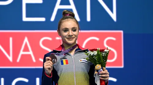 Sabrina Voinea a adus medalia de bronz acasă! Ce a spus gimnasta la revenirea de la Campionatele Europene: „Putea fi aur! Vreau să o întrec pe mama”