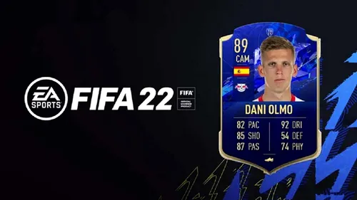 Daniel Olmo în FIFA 22! Mijlocașul ofensiv a primit un card foarte bun din partea EA Sports