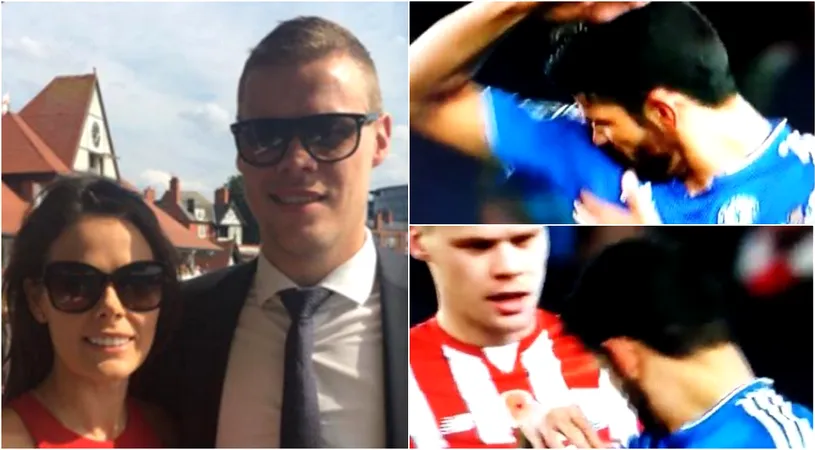 Genial! FOTO | Cum i-a răspuns soția lui Shawcross lui Diego Costa. Atacantul lui Chelsea sugerase că fundașul 