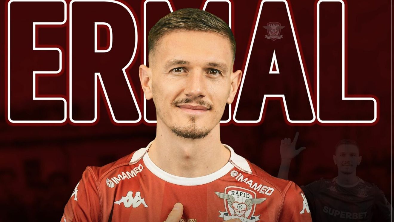 Rapid a confirmat oficial transferul lui Ermal Krasniqi, anunțat în exclusivitate de ProSport! Prima reacție a fotbalistului pe care Dan Șucu i l-a „suflat” lui Gigi Becali