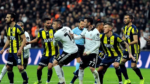 Derby nebun în Istanbul! Beșiktaș conducea cu 3-0 la pauză, dar Fenerbahce a oferit o revenire de senzație