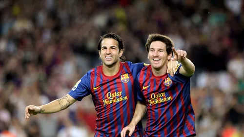 Cesc și Messi, perechea perfectă de la Barcelona