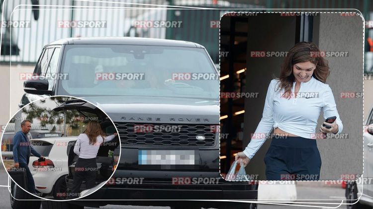 Simona Halep, imaginile momentului cu Dorin Mateiu. Momente de tandrețe în mașină între campioană și milionarul cu 24 de ani mai în vârstă