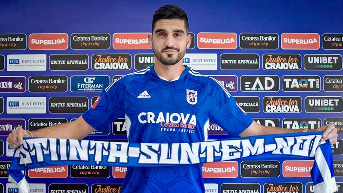 FC U Craiova a transferat un fundaș central din Portugalia pentru a se salva de la retrogradare. Fotbalistul a fost căpitanul fostei sale formații: „Mult succes în tricoul alb-albastru”
