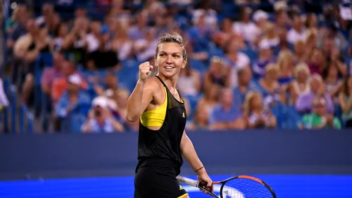 Victorie de senzație! Simona Halep o învinge pe Johanna Konta cu 6-4, 7-6 și se califică pentru al treilea an consecutiv în semifinalele turneului de la Cincinnati