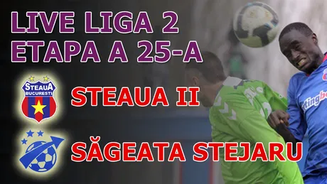 Lupta rămâne deschisă** Steaua II - Săgeata 1-1