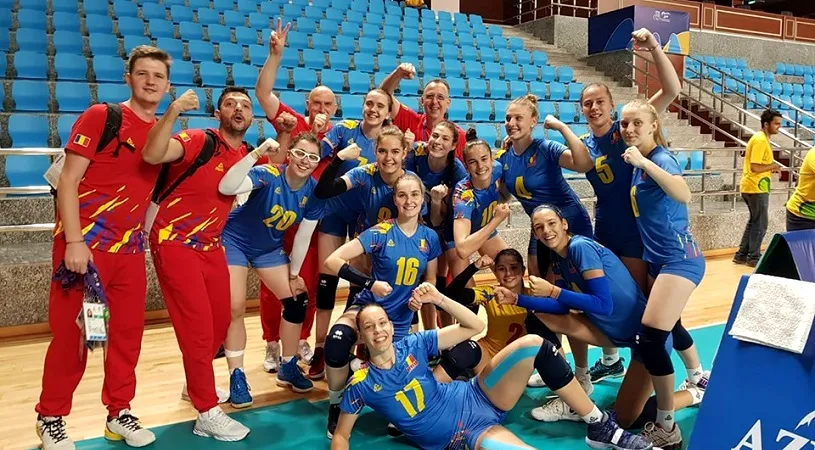 Echipa națională de volei feminin a României s-a calificat în finala de la Baku 2019