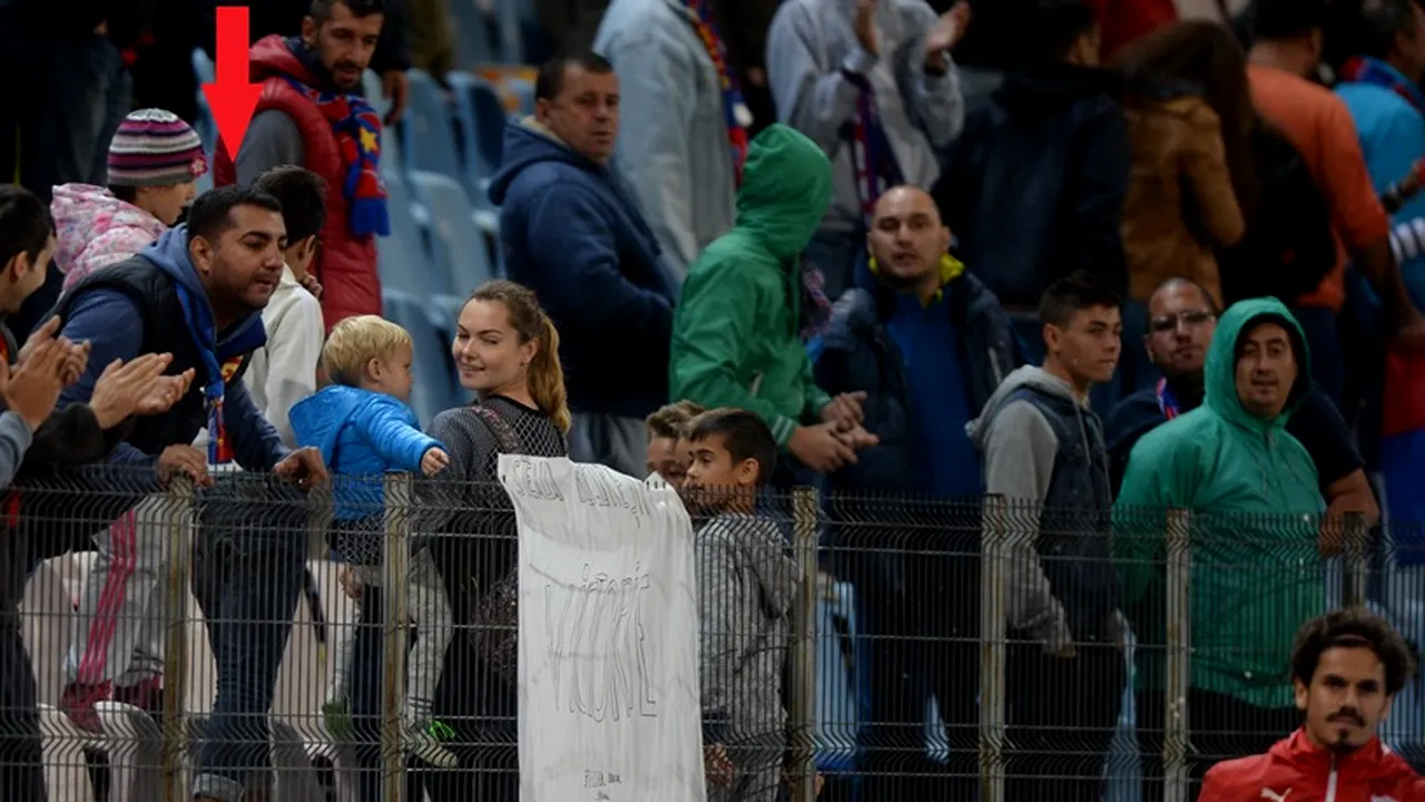 FOTO | Gest mizerabil al unui suporter al Stelei la meciul cu Astra: ce a pățit un jucător de națională la finalul partidei