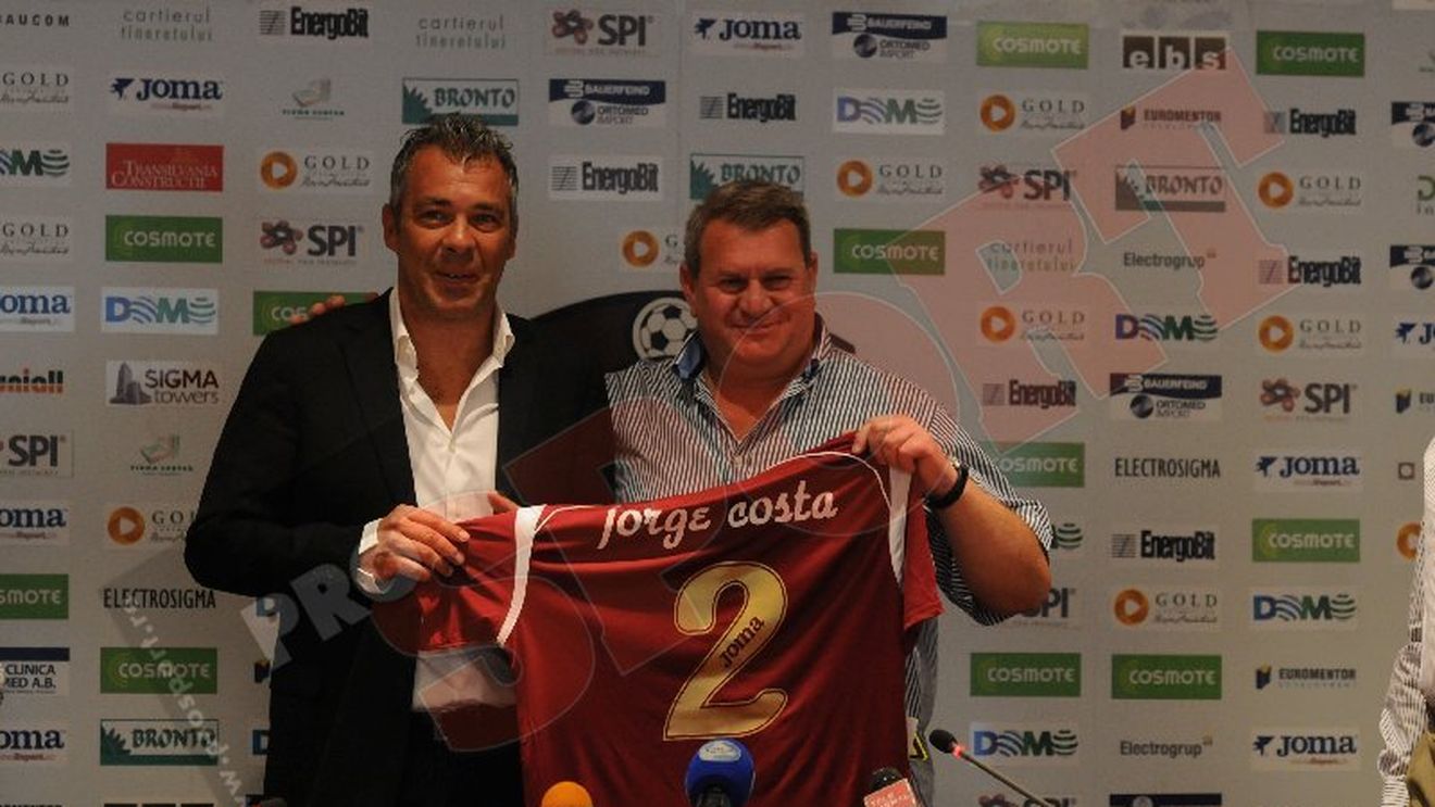 FOTO** Jorge Costa a fost prezentat oficial la CFR: "Obiectivul e TITLUL!" Promisiunea pentru fanii din Gruia