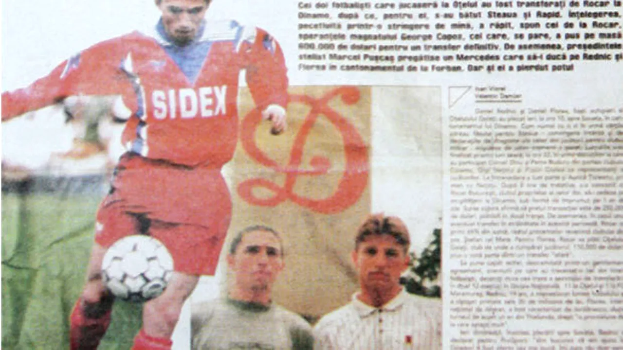 Vă mai aduceți aminte prima pagină din ProSport, ediția 2 iulie 1997?** Ce fac astăzi Daniel Rednic și Daniel Florea