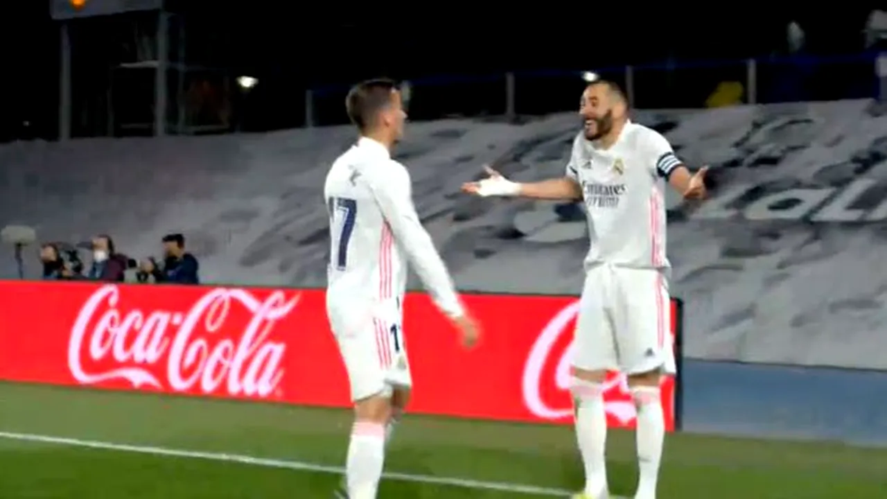 CE EXECUȚIE! Karim Benzema, gol senzațional cu călcâiul în Real Madrid - Barcelona | VIDEO