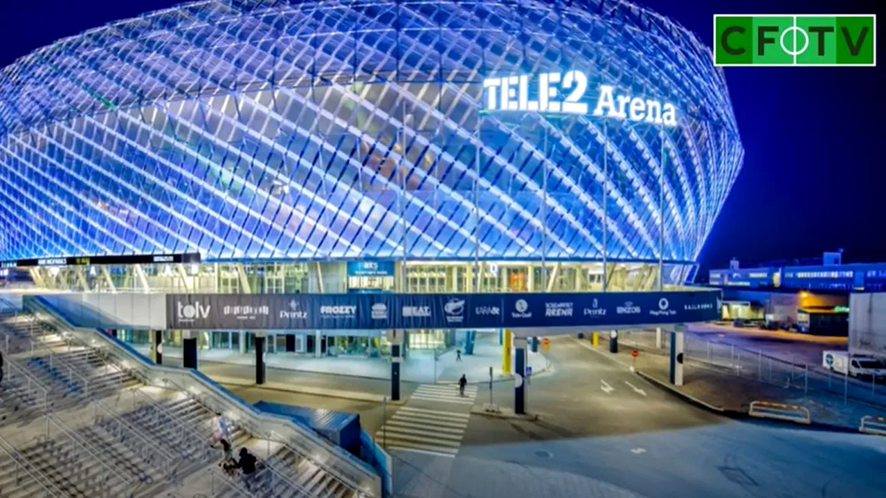 CFR Cluj va juca cu Djurgarden pe un stadion fabulos! Imagini incredibile de pe Tele2, Arena de aproape 300 de milioane de euro | VIDEO