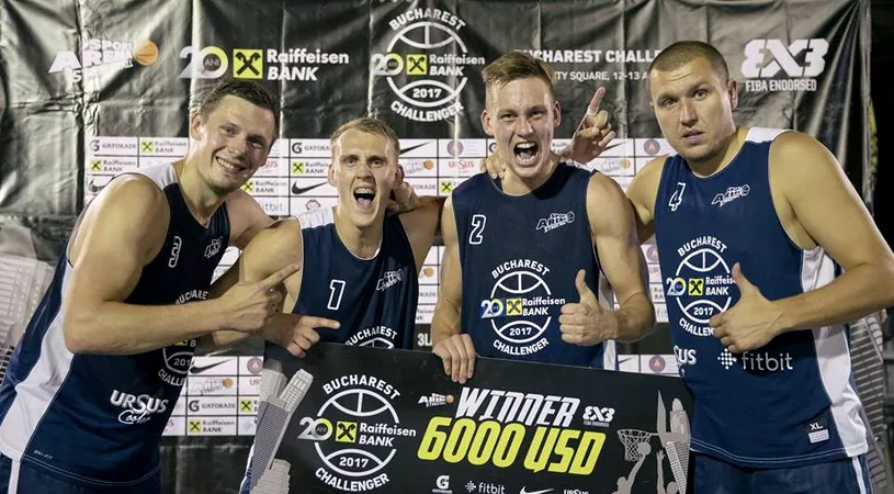 Poveste cu super-oameni la 3x3. Iron-men din Riga au făcut senzație la Raiffeisen Bank Bucharest Challenger: au jucat fără rezervă toate meciurile eliminatorii și au luat cecul cel mare. Virgil Stănescu și legendele României, opriți în sferturi