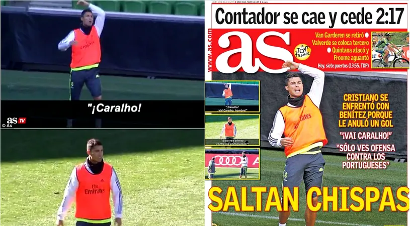Probleme în Paradis! VIDEO INCREDIBIL | Ronaldo a explodat la adresa lui Benitez în timpul antrenamentului! Cum a înjurat CR7