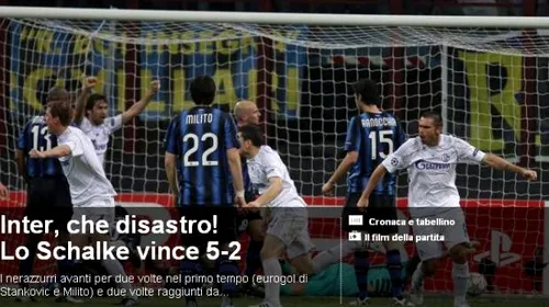Chivu eliminat, Inter aproape de dezastru!** „Noapte de coșmar” / „Schalke, ce nebunie”