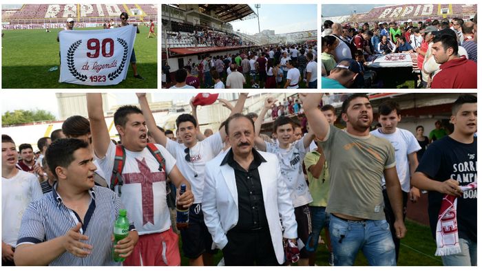 FOTO: 2500 de suporteri și mai mulți jucători au sărbătorit 90 de ani de la înființarea FC Rapid