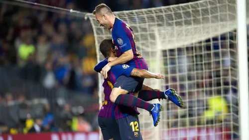 Spectacol catalan! Fără Messi, Barcelona a răpus-o pe Inter și se așază comod în fotoliul de lider al grupei. Rafinha l-a înlocuit cu succes pe starul argentinian. Cronica partidei