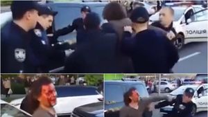 VIDEO | Momentul incredibil în care ȘAPTE polițiști încearcă să doboare un fost campion olimpic la lupte, după ce a fost oprit în trafic! 