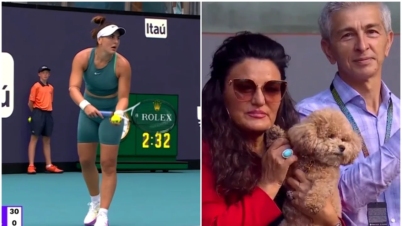 Bianca Andreescu face ravagii la Miami și o elimină pe Maria Sakkari în turul doi! Imagine virală cu părinții români ai sportivei | FOTO & VIDEO