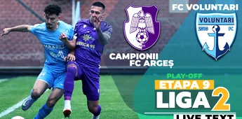 Remiză albă între CFC Argeș și FC Voluntari. Argeșenii au ratat șansa să urce pe locul 1, ilfovenii nu și-au asigura locul în barajul de promovare în prima ligă