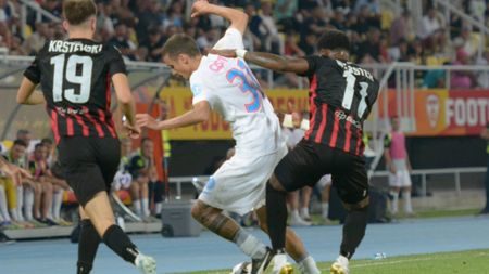 Qaka, fault grosolan și cartonaș roșu în Shkendija – FCSB. A intrat „la rupere” la Ștefănescu