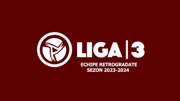FRF a anunțat, oficial, cele 21 de echipe retrogradate din Liga 3. Din start există două locuri libere în ediția 2024-2025