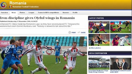 Liderul din Liga 1, elogiat pe site-ul UEFA!** "Disciplina de fier dă aripi Oțelului!"