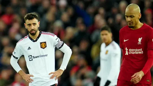 A cerut Bruno Fernandes să fie schimbat în timp ce era umilit în Liverpool - Manchester United 7-0? Imaginile l-au enervat teribil pe Gary Neville: „Stă cu brațele ridicate” | VIDEO