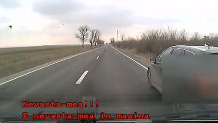Tare! VIDEO Experiența inedită trăită de un șofer din România. Cum a asistat la un "divorț" pe șosea :)