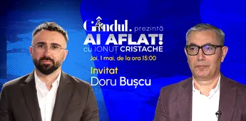 „Ai Aflat! cu Ionuț Cristache” începe joi, 1 mai, de la ora 15.00, live pe Gândul. Invitat: Doru Bușcu