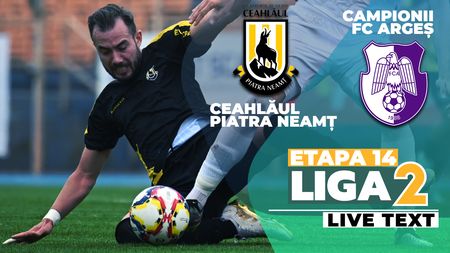 Vulturii alb-violeți, amețiți de vântul puternic de pe Pietricica! Ceahlăul a tranșat repede meciul cu CFC Argeș și echipa lui Eugen Neagoe e ca și eliminată din lupta pentru play-off