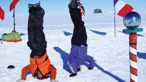 Super reportaj ProSport!** Prizonier la Pol la - 42 de grade C! Povestea primilor români care au ajuns pe schiuri la Polul Sud