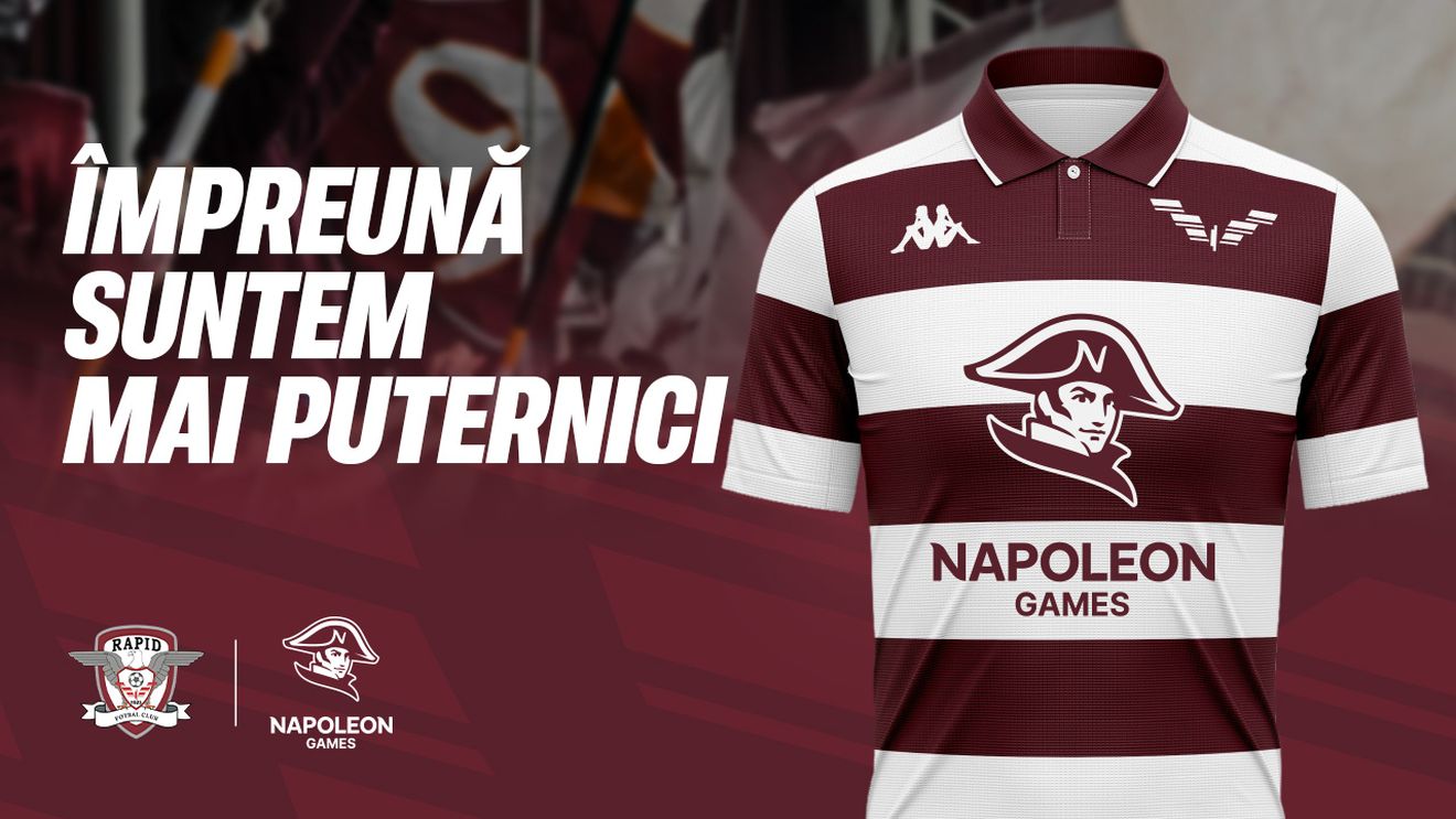 ADVERTORIAL. Napoleon Games devine partenerul principal al FC Rapid București