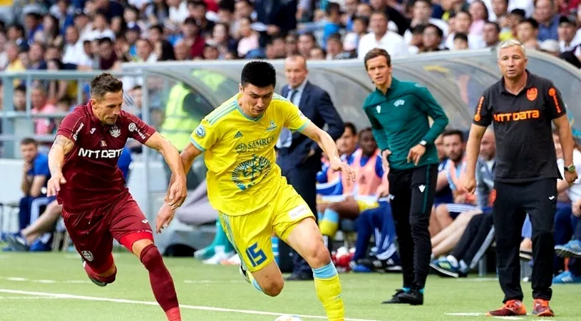 Măcar sună mai bine decât Dudelange. FC Astana - CFR Cluj 1-0, iar campioana României riscă eliminarea încă din primul tur preliminar al Ligii Campionilor