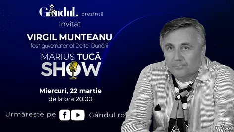 Marius Tucă Show începe miercuri, 22 martie, de la ora 20.00, live pe gândul.ro