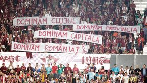 Opt fani ai CFR-ului**, interziși pe stadioane!