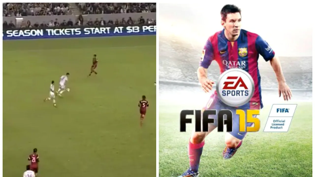 VIDEO | Golul comparat de comentatori cu FIFA 15. 
