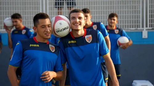 România U21, antrenament cu zâmbetul pe buze în Malta! Jucătorii s-au distrat după ce au ținut mingea între ei! Ce s-a întâmplat la prima ședință de pregătire | FOTO