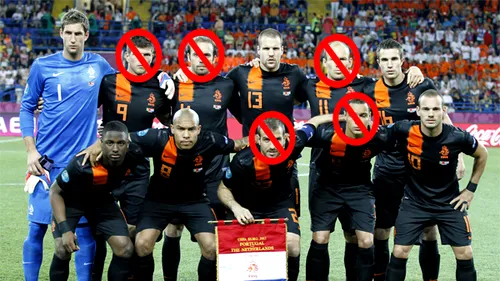 Remanierile MASIVE din lotul Olandei, șansa României!** Scăpăm de Robben, Huntelaar, Van der Vaart și Kuyt. 'Lista neagră' a lui Van Marwijk