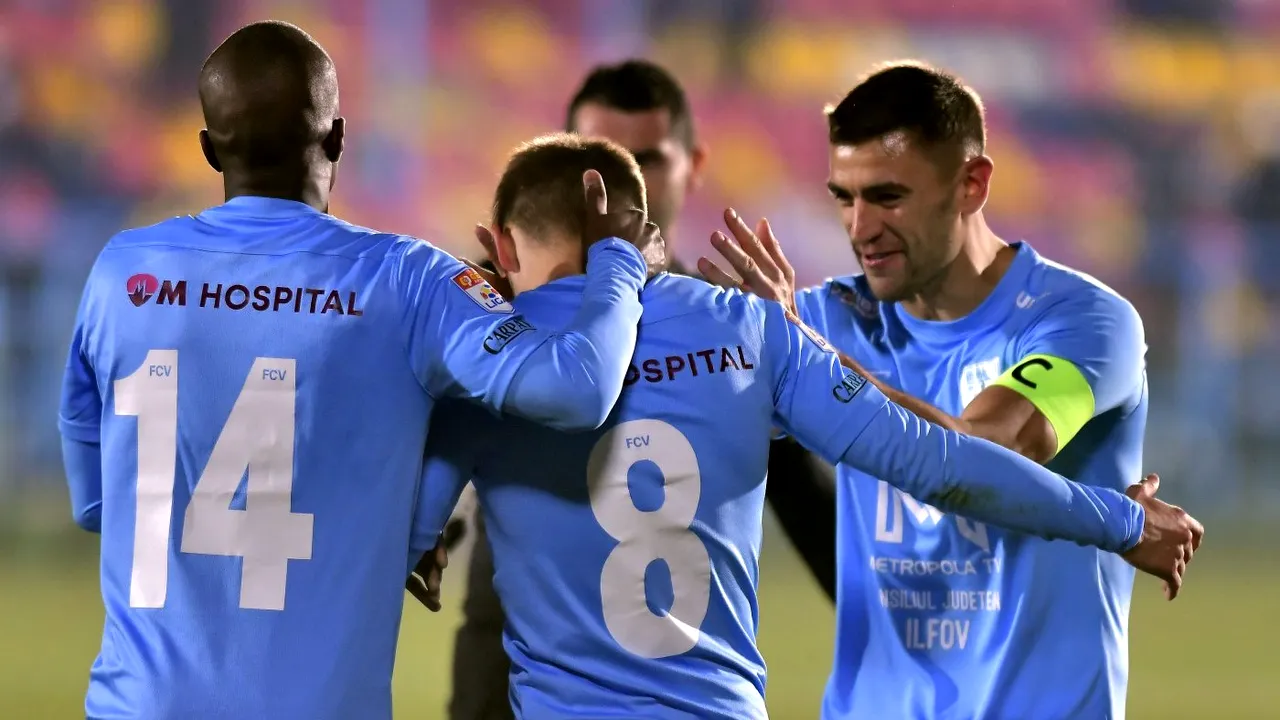 FC Voluntari - Dinamo București 2-1, în etapa a 16-a din Liga 1 | Ilfovenii întorc rezultatul și îi înving pe „câinii” lui Mircea Rednic