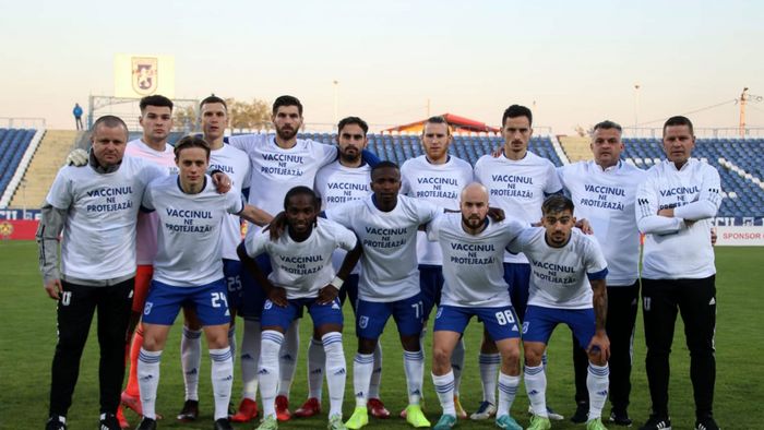 Bănia se vaccinează! Mesajul transmis de FC U Craiova 1948 pentru suporteri: „Haideți să învingem virusul!” | FOTO
