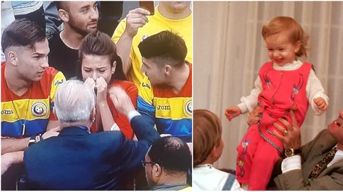 ATUNCI ȘI ACUM | Lacrimile Mariei de dinainte de meci! Imagini emoționante cu selecționerul Iordănescu și fiica sa, acum 18 ani și acum | GALERIE FOTO