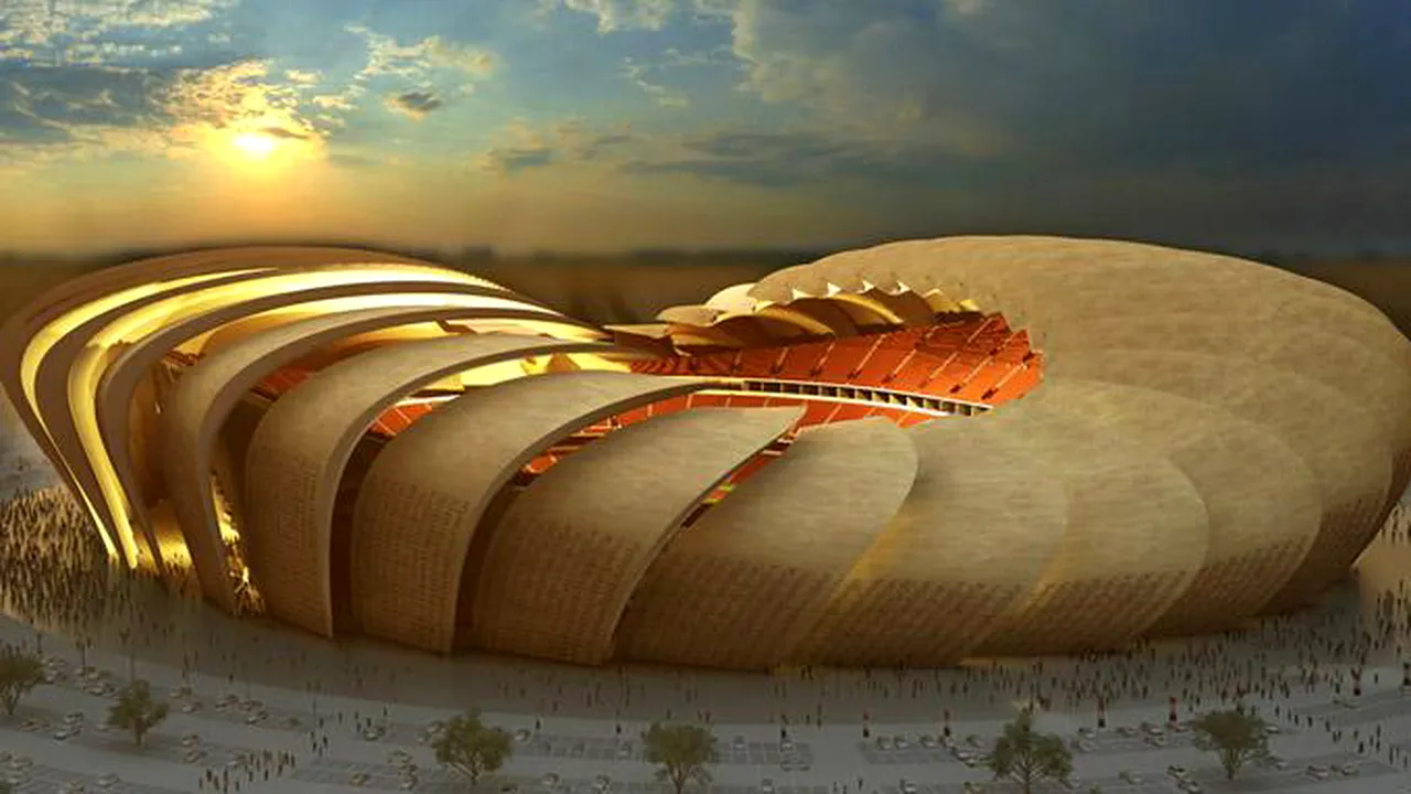 FOTO FABULOS Vezi acum arată stadionul-bijuterie construit chiar în mijlocul deșertului