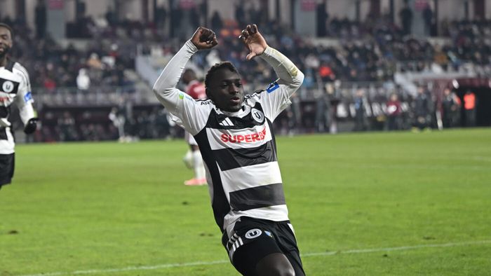 Oucasse Mendy de la U Cluj, absolut exploziv! Triplă performanță rară pentru arma secretă a lui Cristiano Bergodi