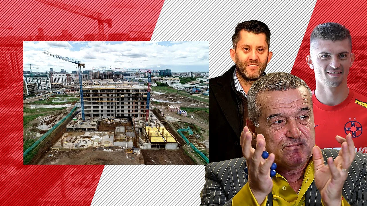 Imperiul imobiliar al fotbalistului Florin Tănase, construit pe terenurile de la Gigi Becali, prinde contur. E gata structura primei clădiri din proiectul în care băgat milioane de euro cu impresarul Florin Vulturar