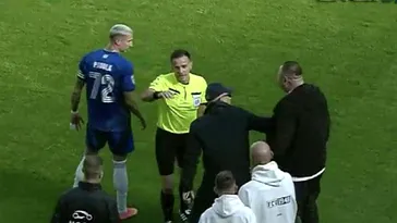 Scene ireale la Craiova: Mititelu a intrat peste arbitru pe teren şi a cerut echipei să iasă de pe teren