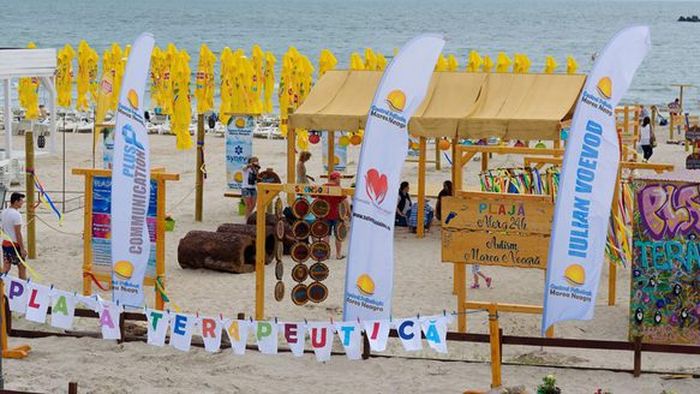 Plajă terapeutică, inaugurată la Mamaia