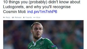 Englezii prefațează Liverpool - Ludogoreț. Cosmin Moți, eroul de la Sofia, personaj principal în The Independent  