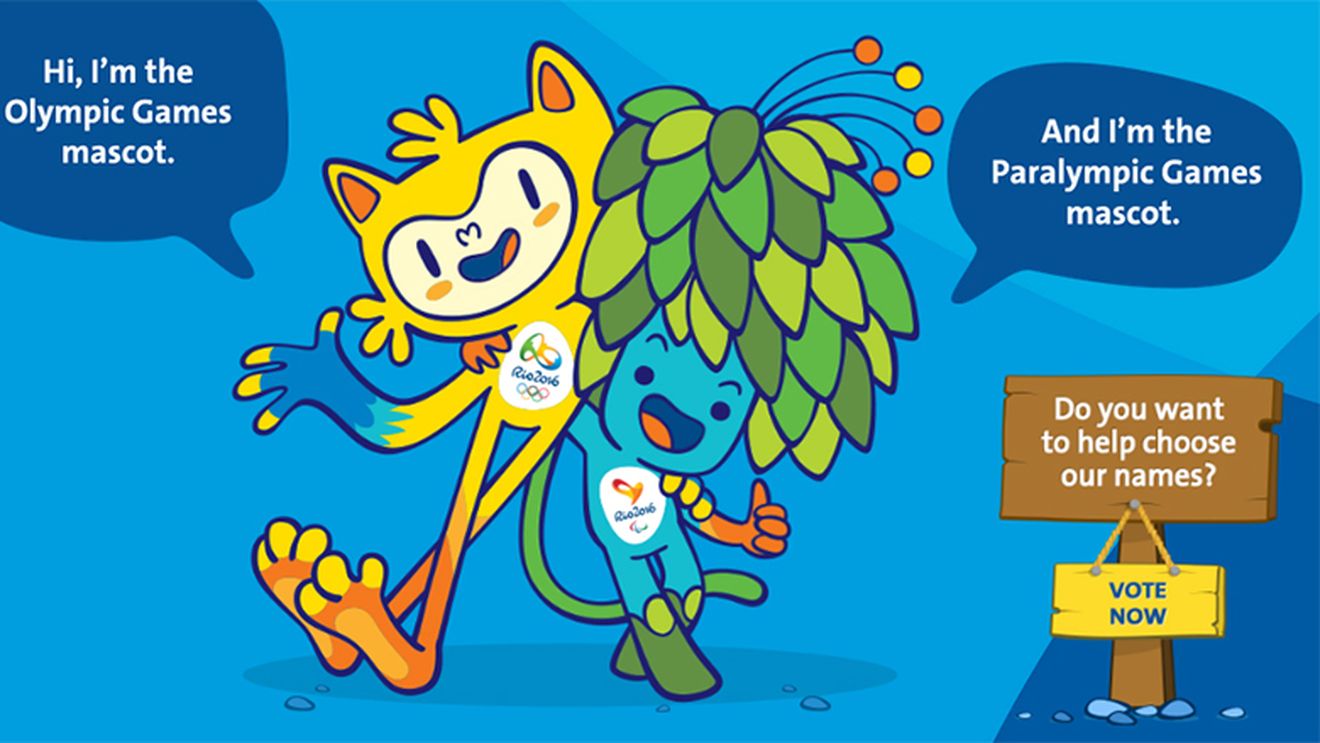 Mascotele fără nume de la Jocurile Olimpice de la Rio cer ajutorul fanilor. Oba și Eba sau Vinicius și Tom? 